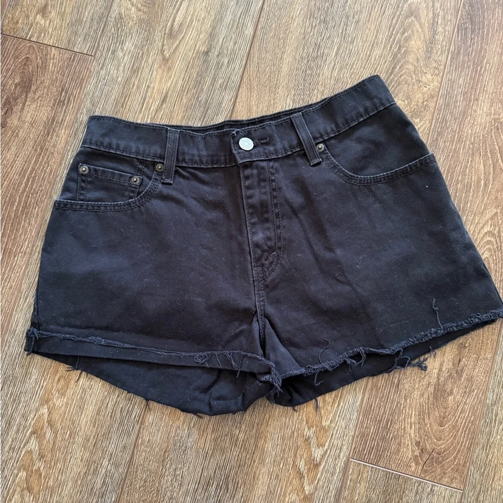 Levi’s premium Black and Light Blue Denim Shorts 3 pair - Picture 8 of 14